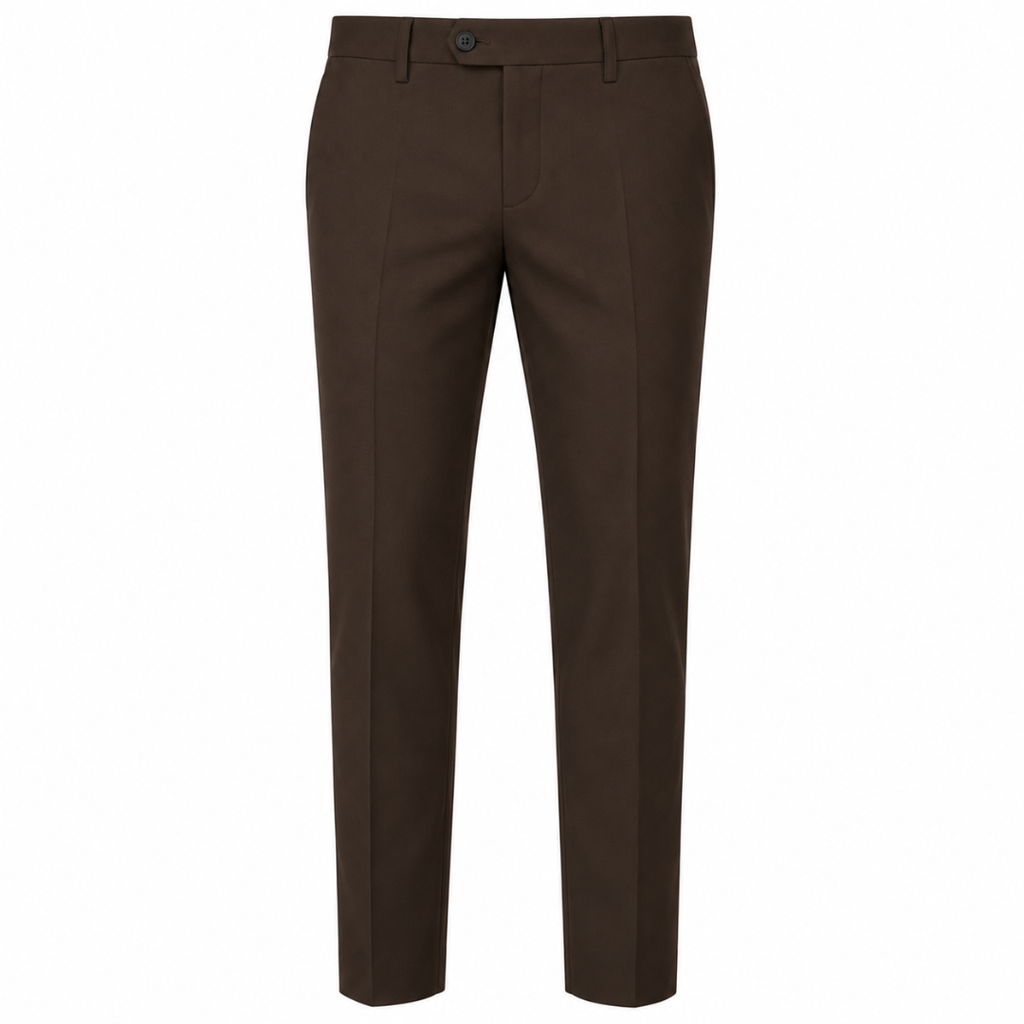 Tailored Brown Trousers | Jeanni Kabhon