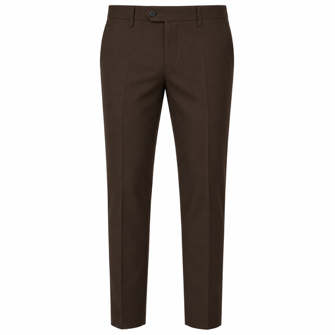 Tailored Brown Trousers | Jeanni Kabhon
