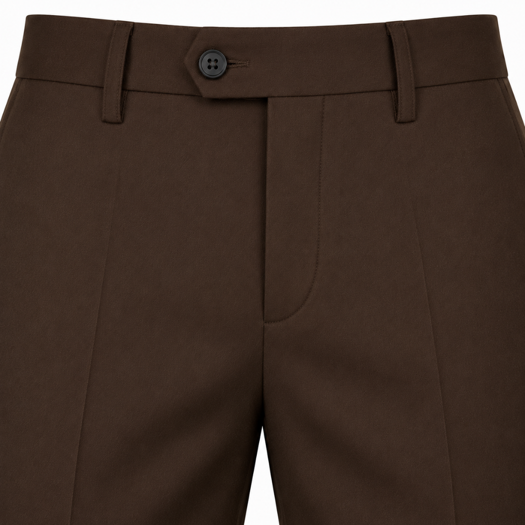 Tailored Brown Trousers | Jeanni Kabhon