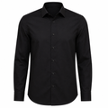 Tailored Black Cotton Dress Shirt | Jeanni Kabhon