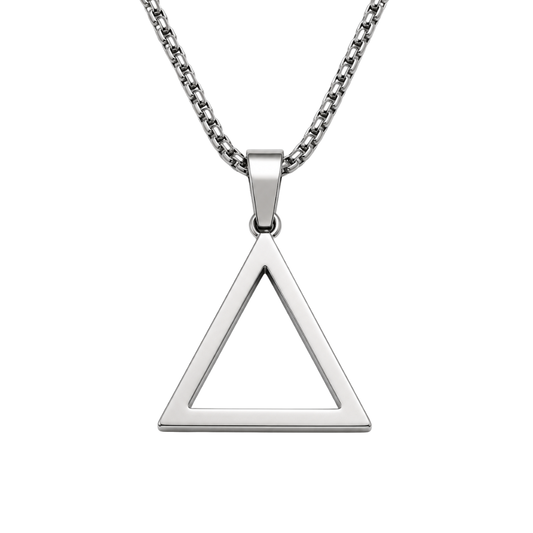 Stainless Steel Triangle Pendant Necklace | Jeanni Kabhon