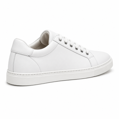 Premium White Leather Smart Trainers | Jeanni Kabhon