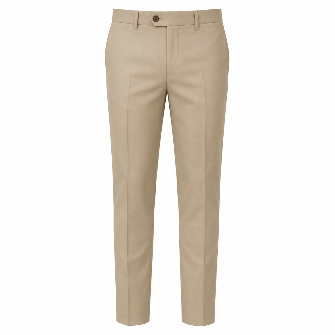 Tailored Beige Trousers | Jeanni Kabhon